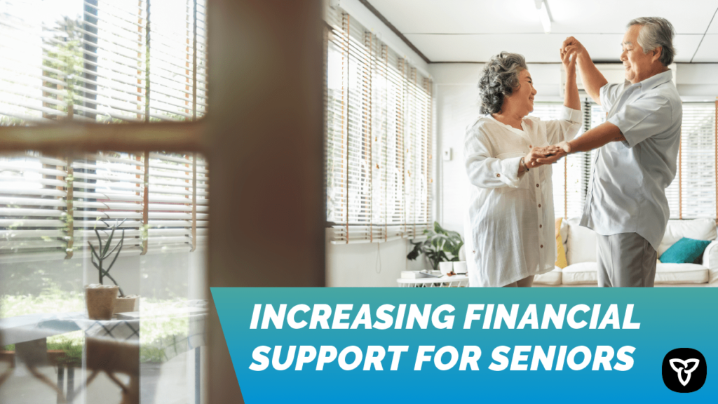 Increasing financial support for seniors