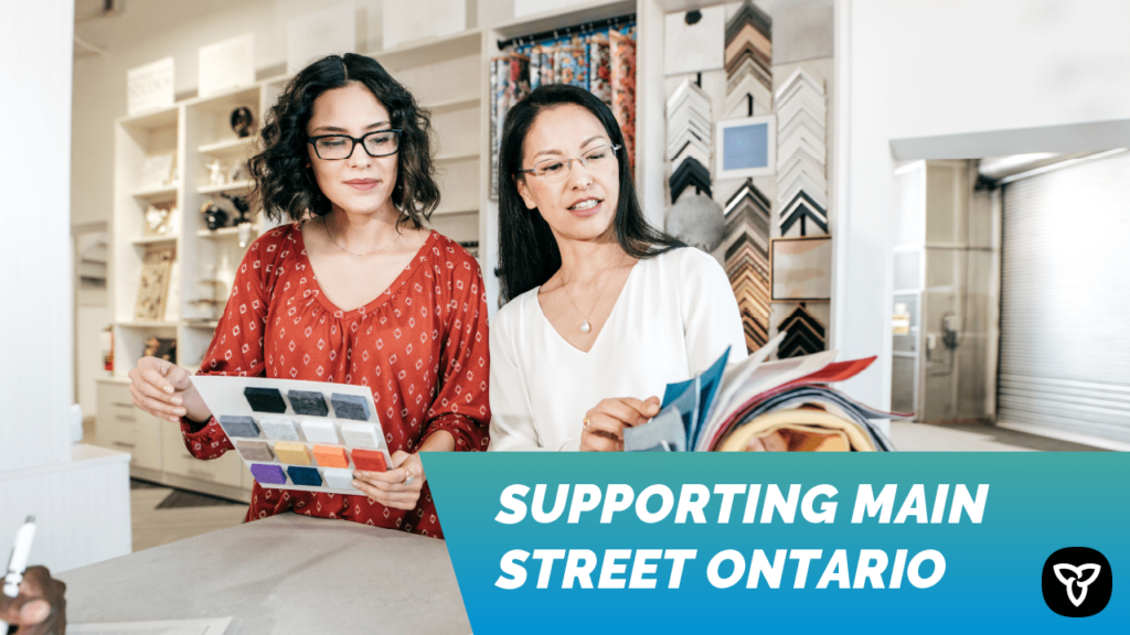Supporting "main street" Ontario